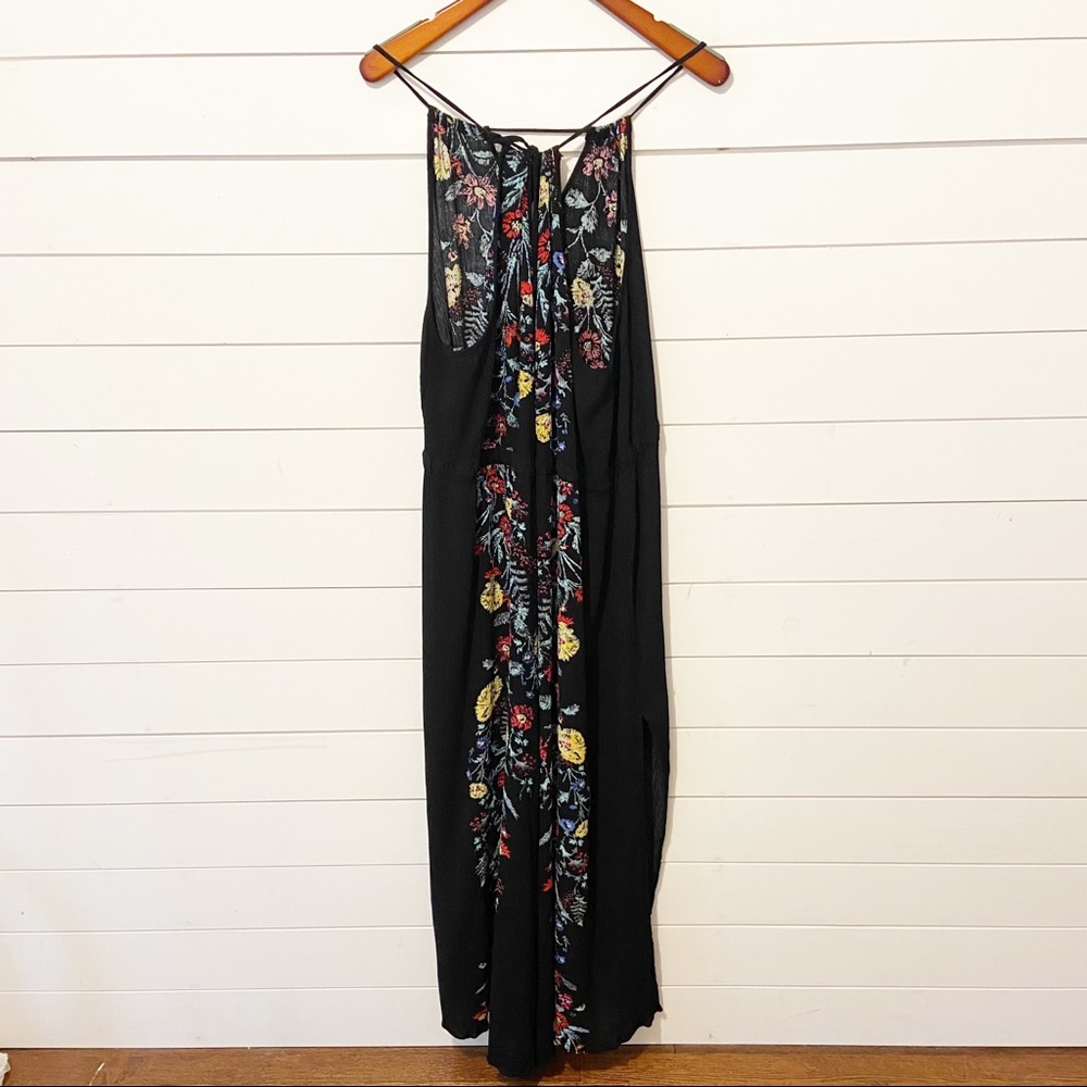 City Chic Black Maxi Dress with Multicolor Floral Embroidery - Picture 10 of 15